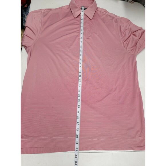 FootJoy FJ Mens Pink Polo Golf Shirt L Short Sleeve - Picture 8 of 10
